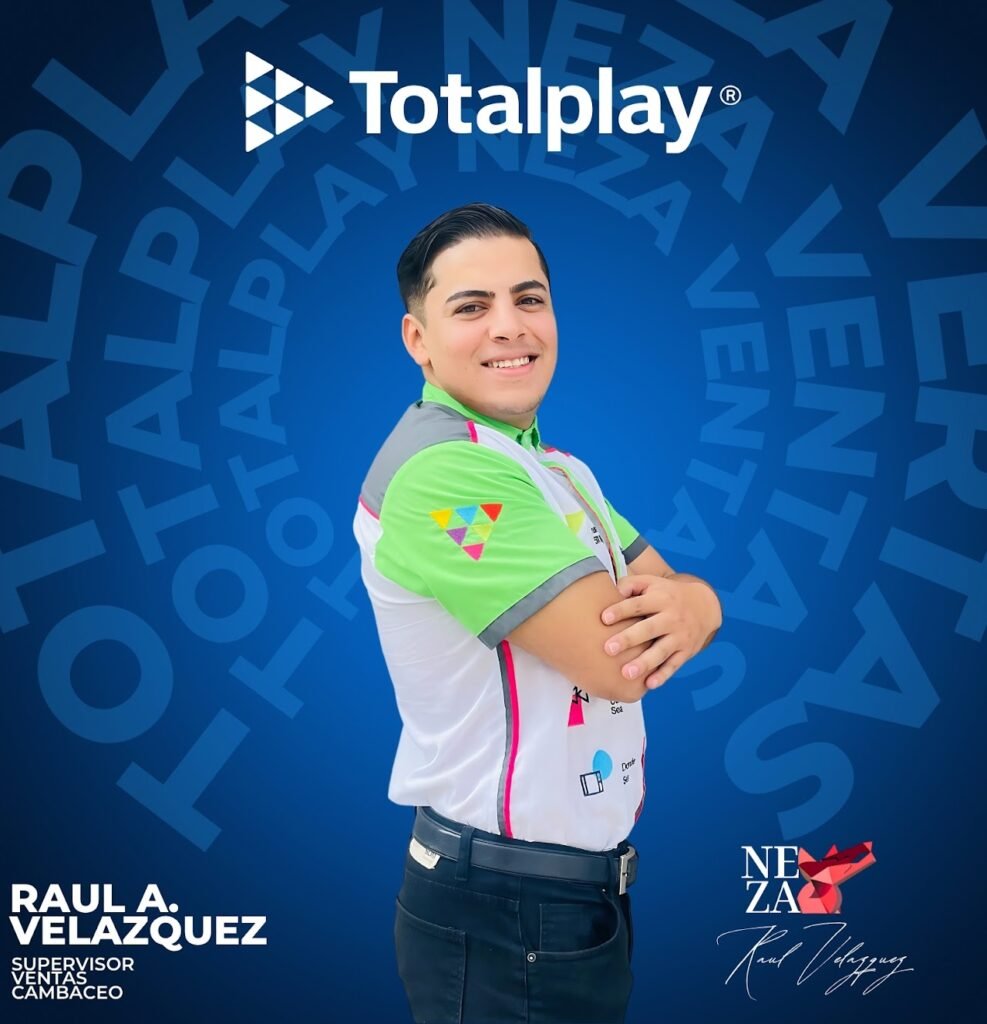 Supervisor de Totalplay Neza, profesional en gestión de equipos, con experiencia en ventas, cobranza y atención personalizada.